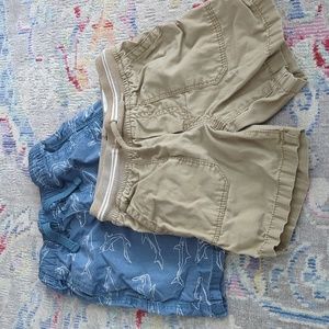 EUC bundle of 2 pull-on shorts - 3t